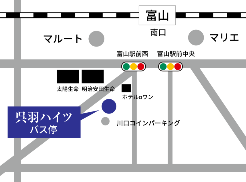 駅前バス停マップ